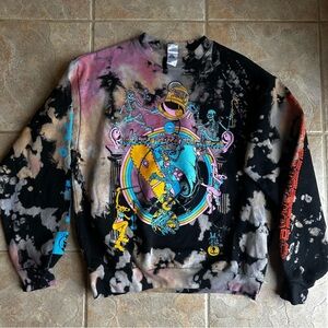 NEW Grateful Dead Franklin's Tower Reverse Tie Dye Sweatshirt